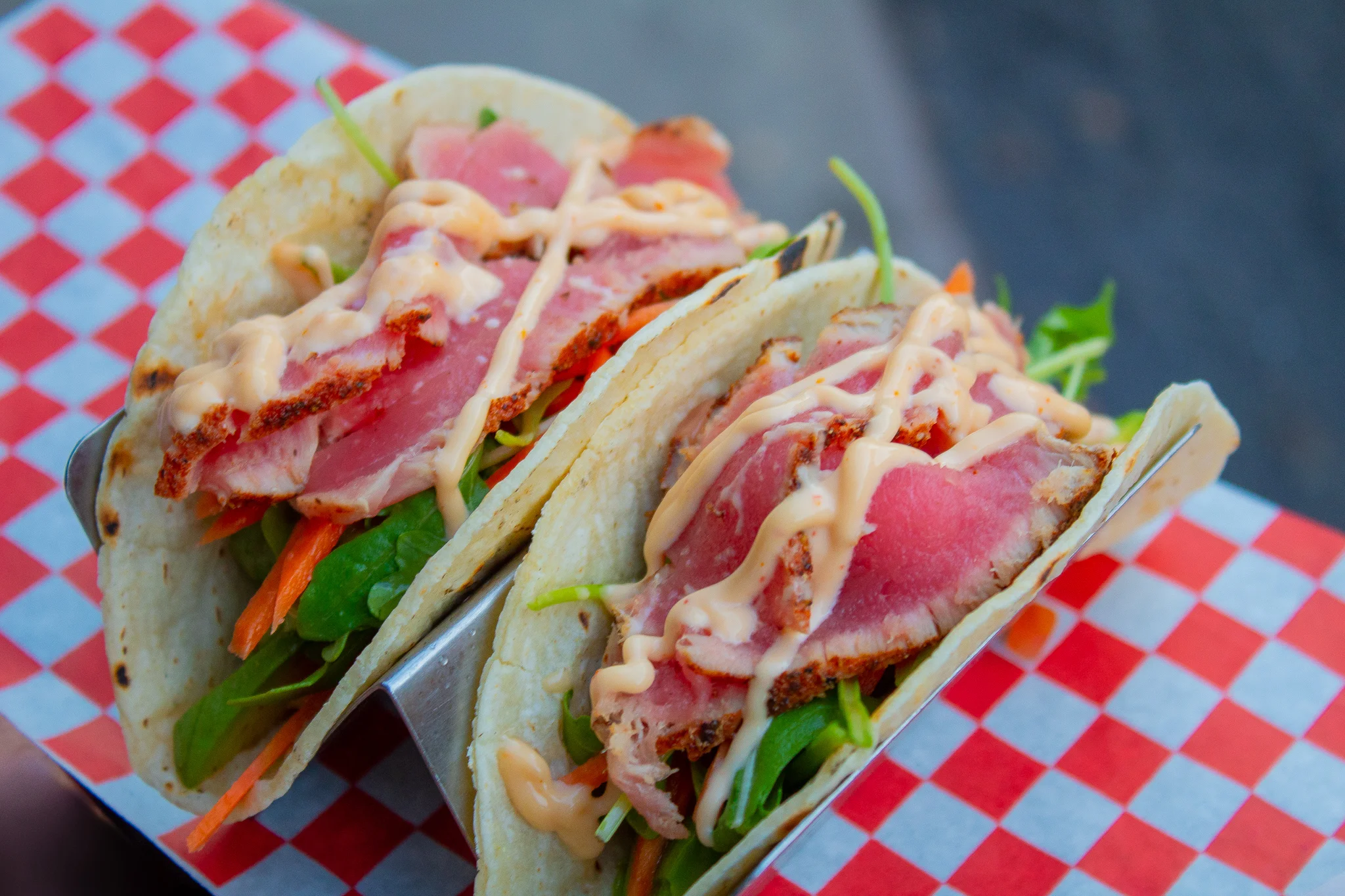 SEARED TUNA TACOS