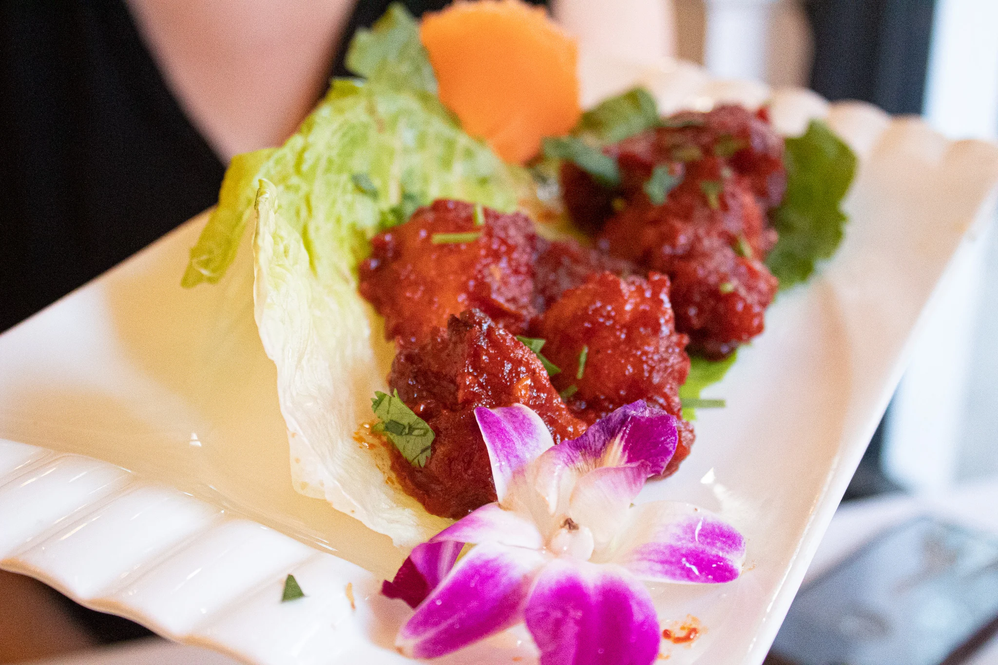 LASOONI GOBI - crispy cauliflower, tomato & garlic sauce