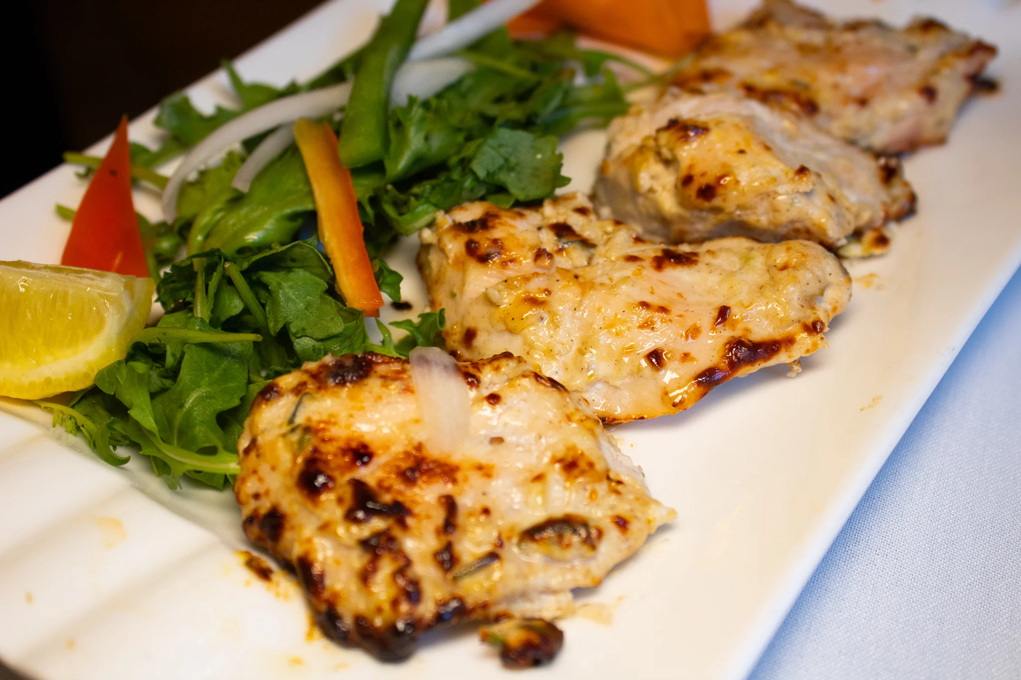CHICKEN MALAI KABAB - creamy grilled cubes