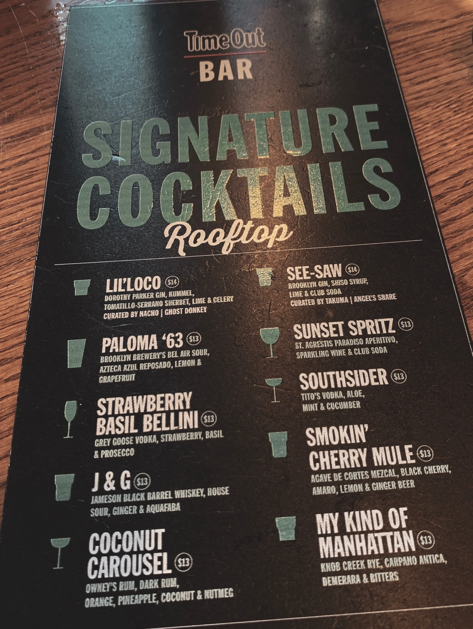 Cocktail Menu