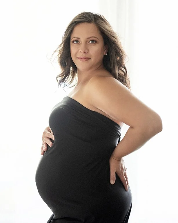 maternity shoot with hair and makeup Austin