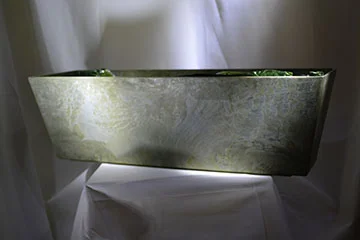 PLT- 003: Green Coroplast Planter