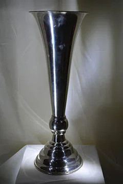 REF-005: Medium Silver Trumpet Vase