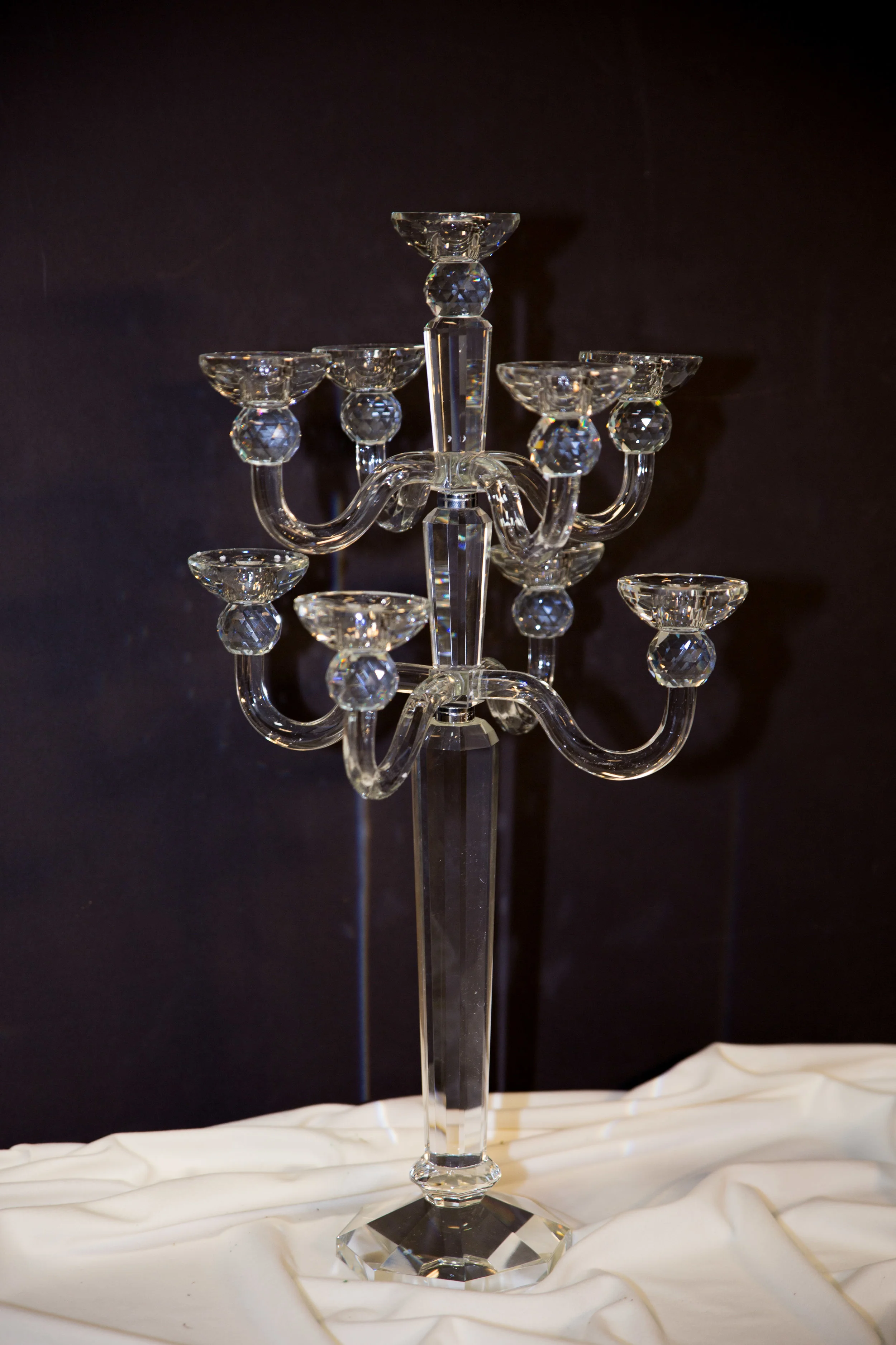 CHC-013: 9 Arm Crystal Candelabra