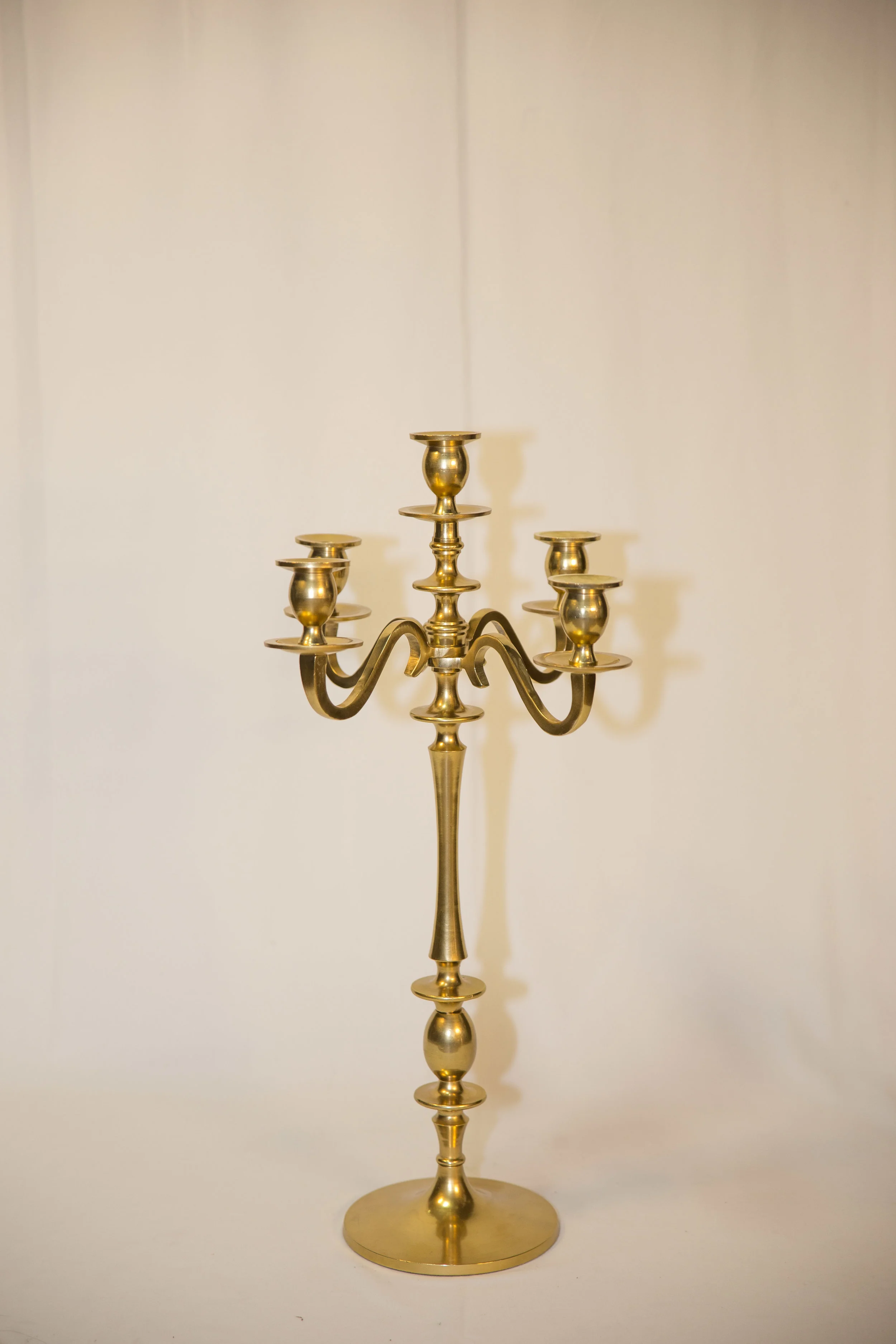 CHC-010: Molly - 5 Arm Gold Candelabra