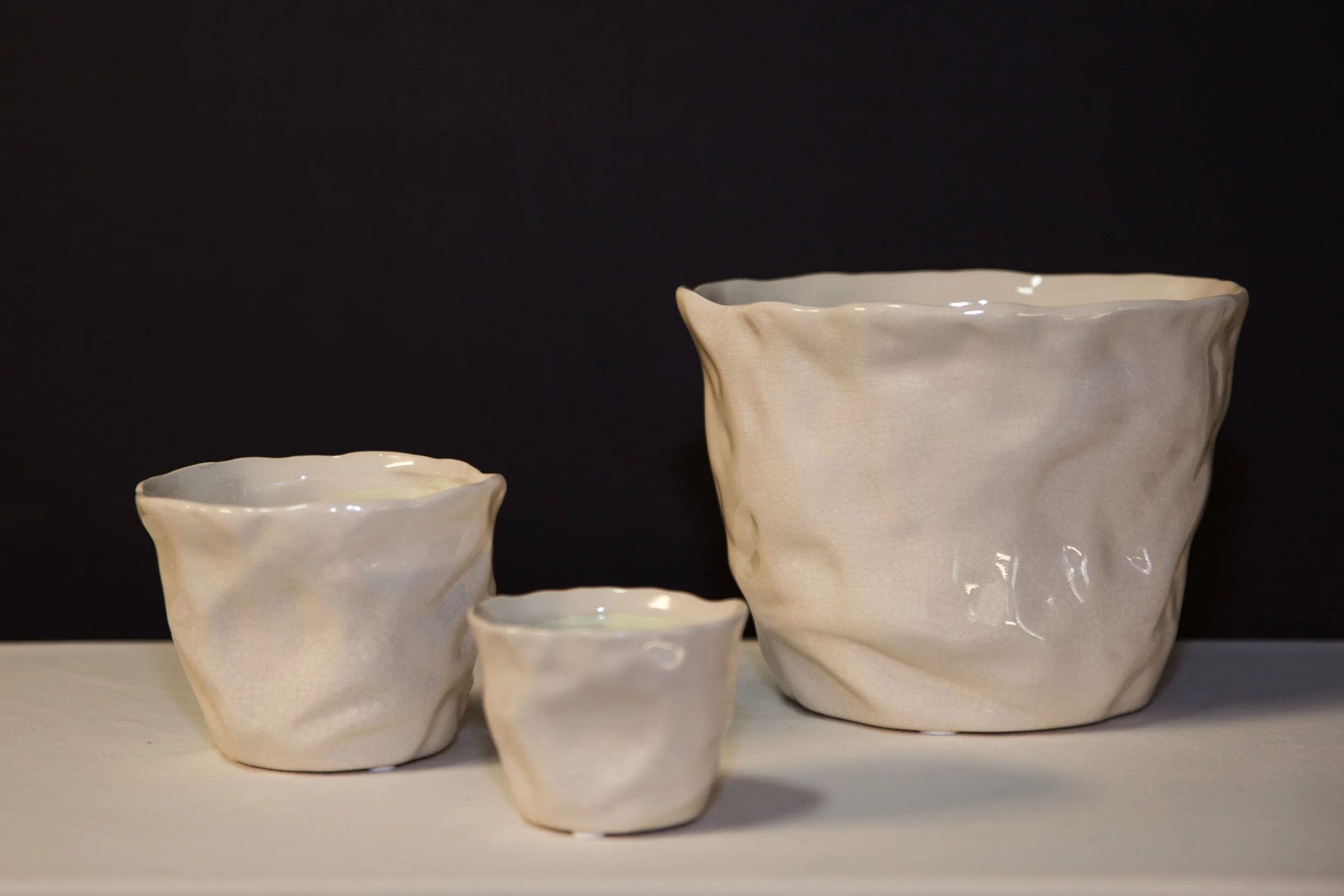 LOW-001: Ceramic Paper-look Pots