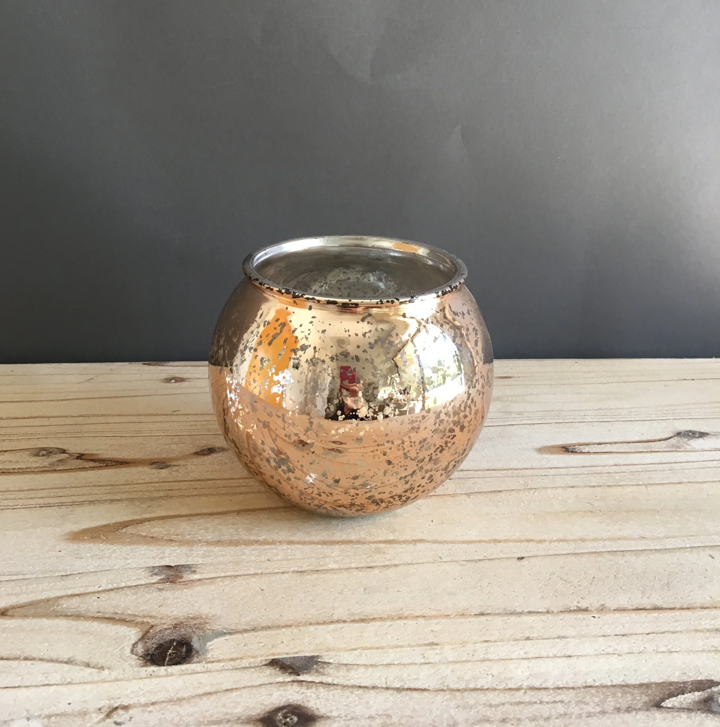 LOW-127: Rose Gold Mercury Globe