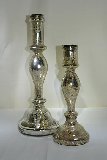 CHC-035: Silver Mercury Candleholder