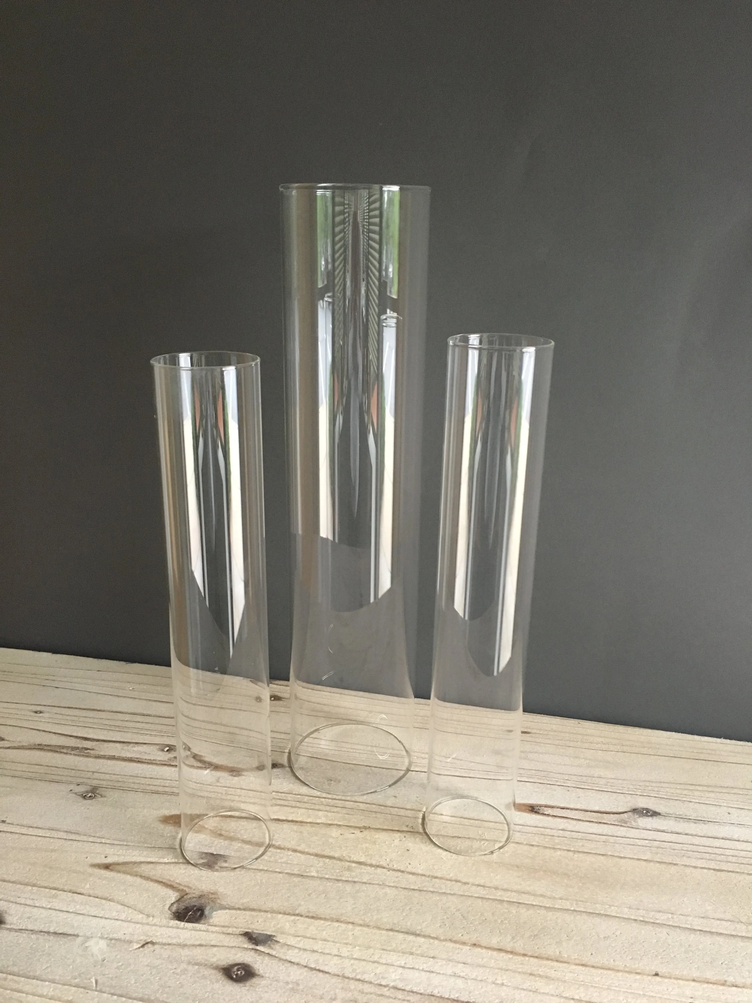 CHC-060: Clear Glass Candle Sleeves