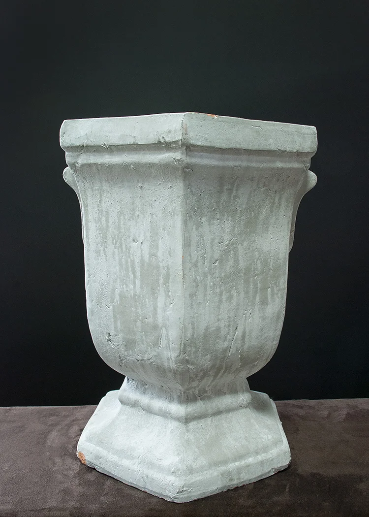 STP-019: Square Concrete Urn