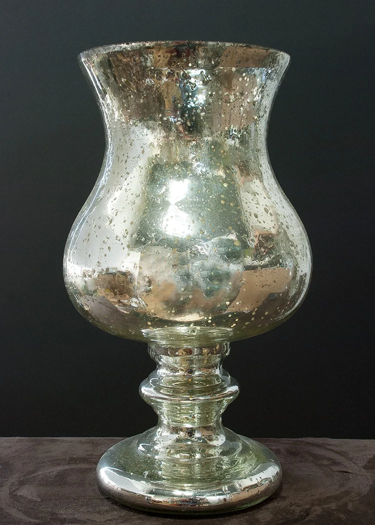 STP-050: Silver Mercury Flared Urn