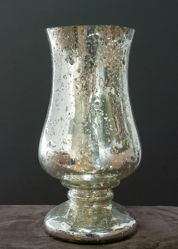 STP-051: Large Silver Mercury Urn