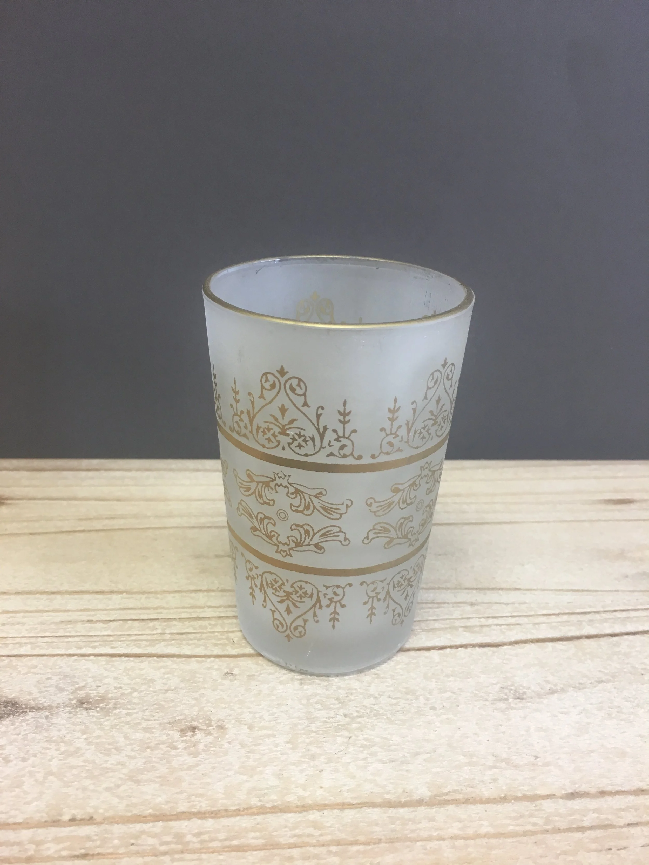VOT-048: Frosted Glass with Gold Detail