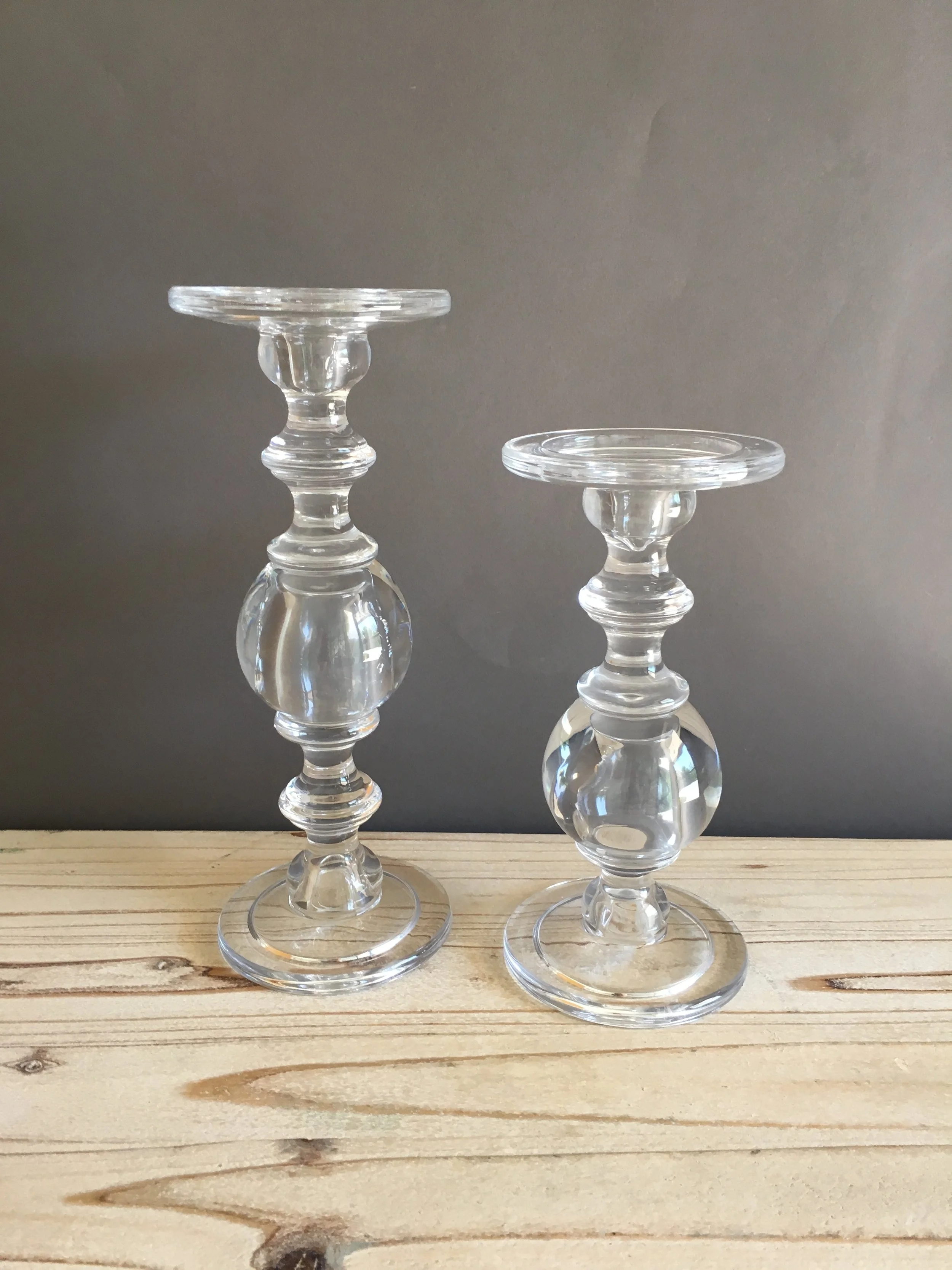 CHC-022: Glass Anna Candleholder