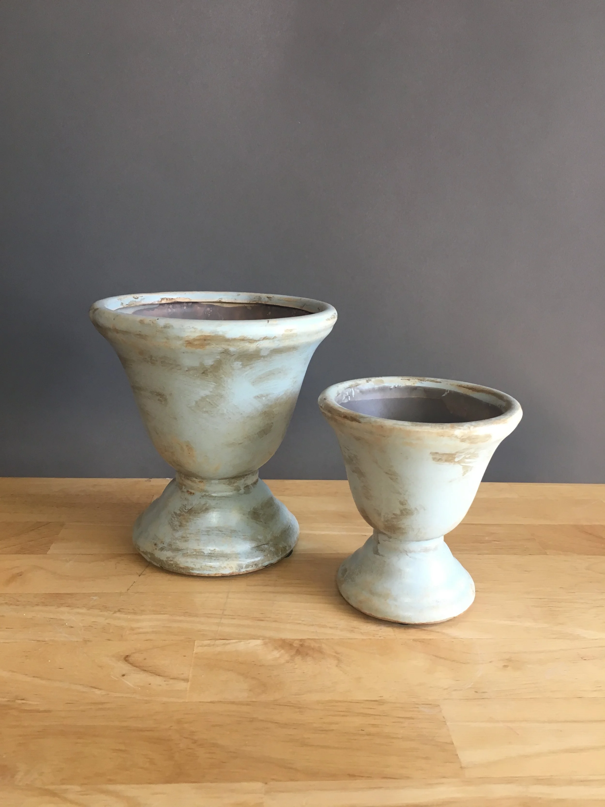 LOW-102: Gray & Tan Urn