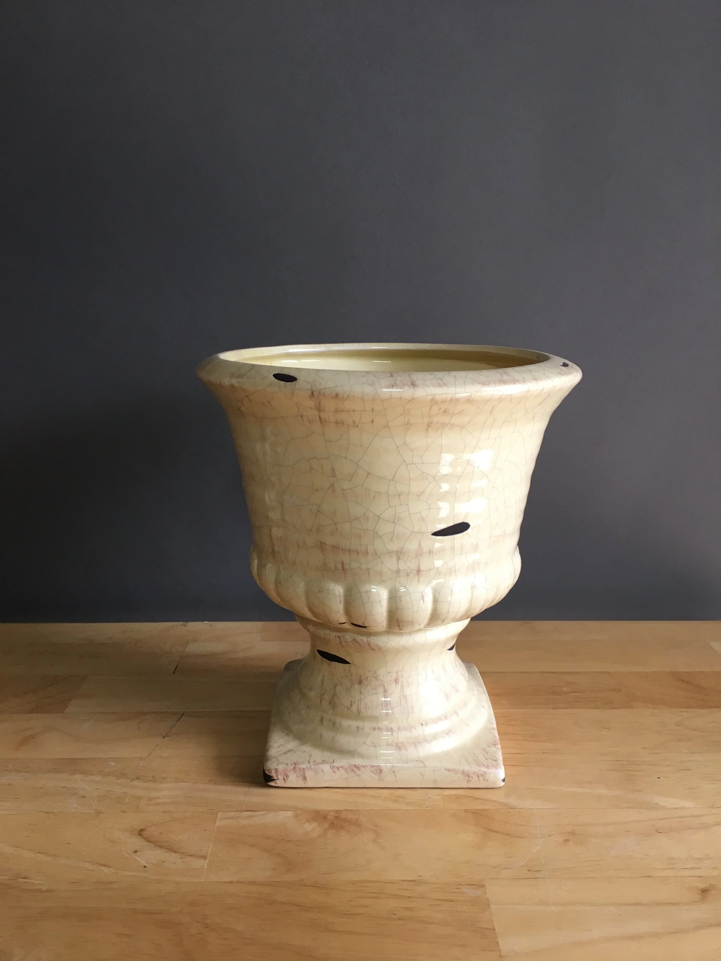 LOW-246: Glazed Distressed Urn