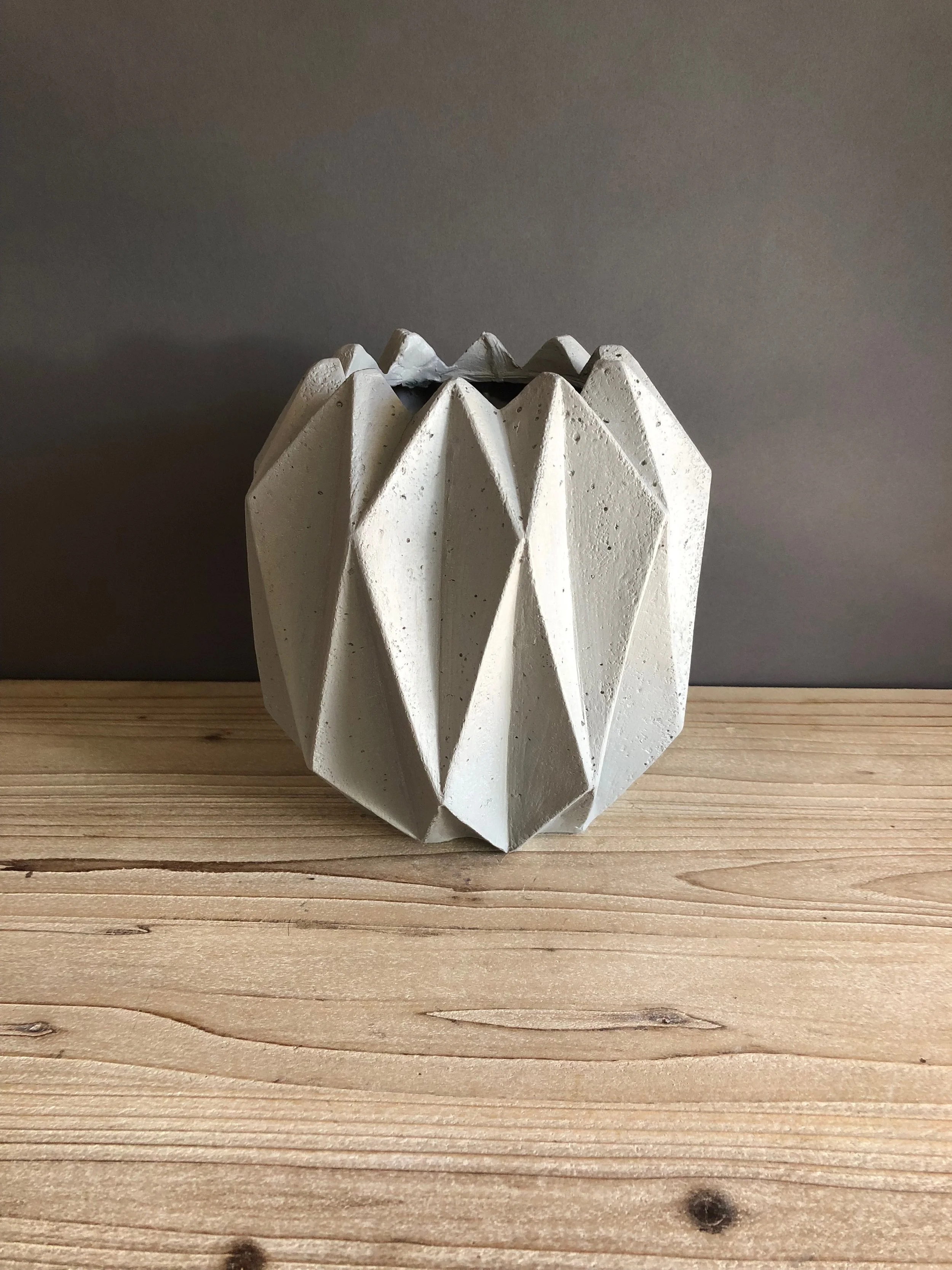 PLT-028: Ceramic Geometric Planter