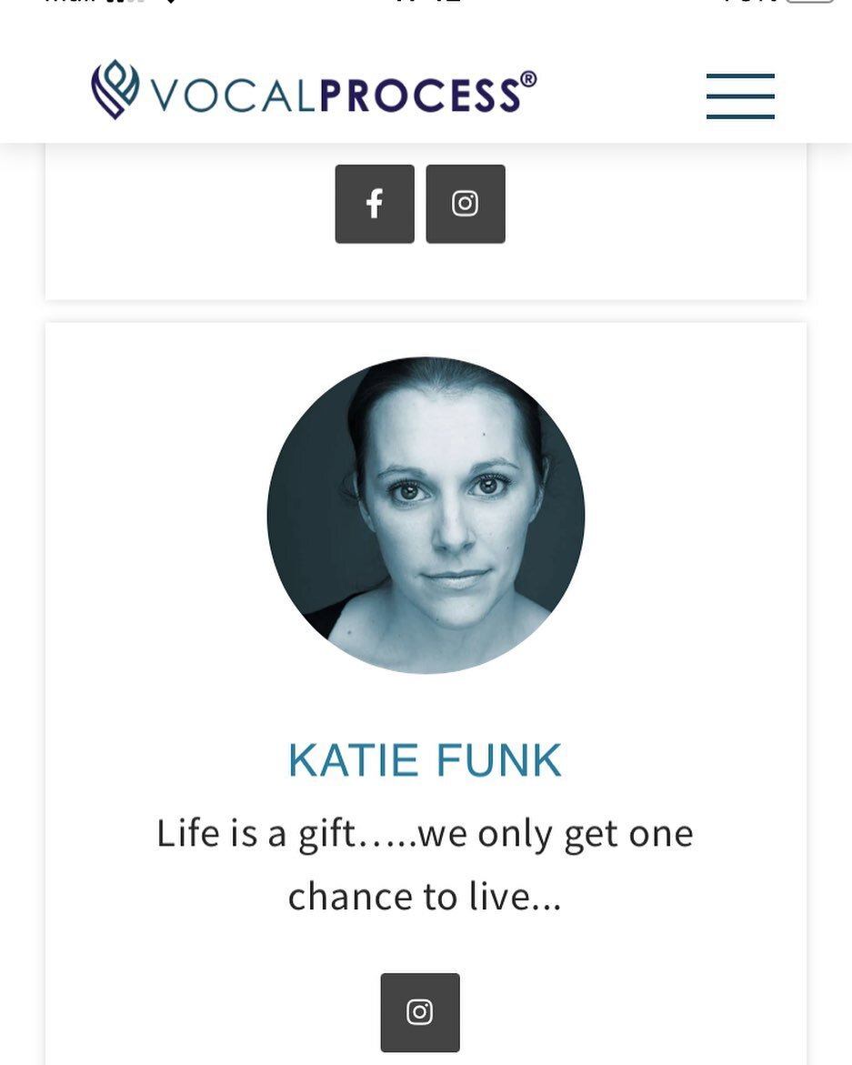 It&rsquo;s super exciting to announce that founder, principal and head teacher at Funky Studios Katie Funk is now after almost two years of intensive training officially working as part of the world recognised @vocalprocess team 🙌🎶💜 Katie is one o