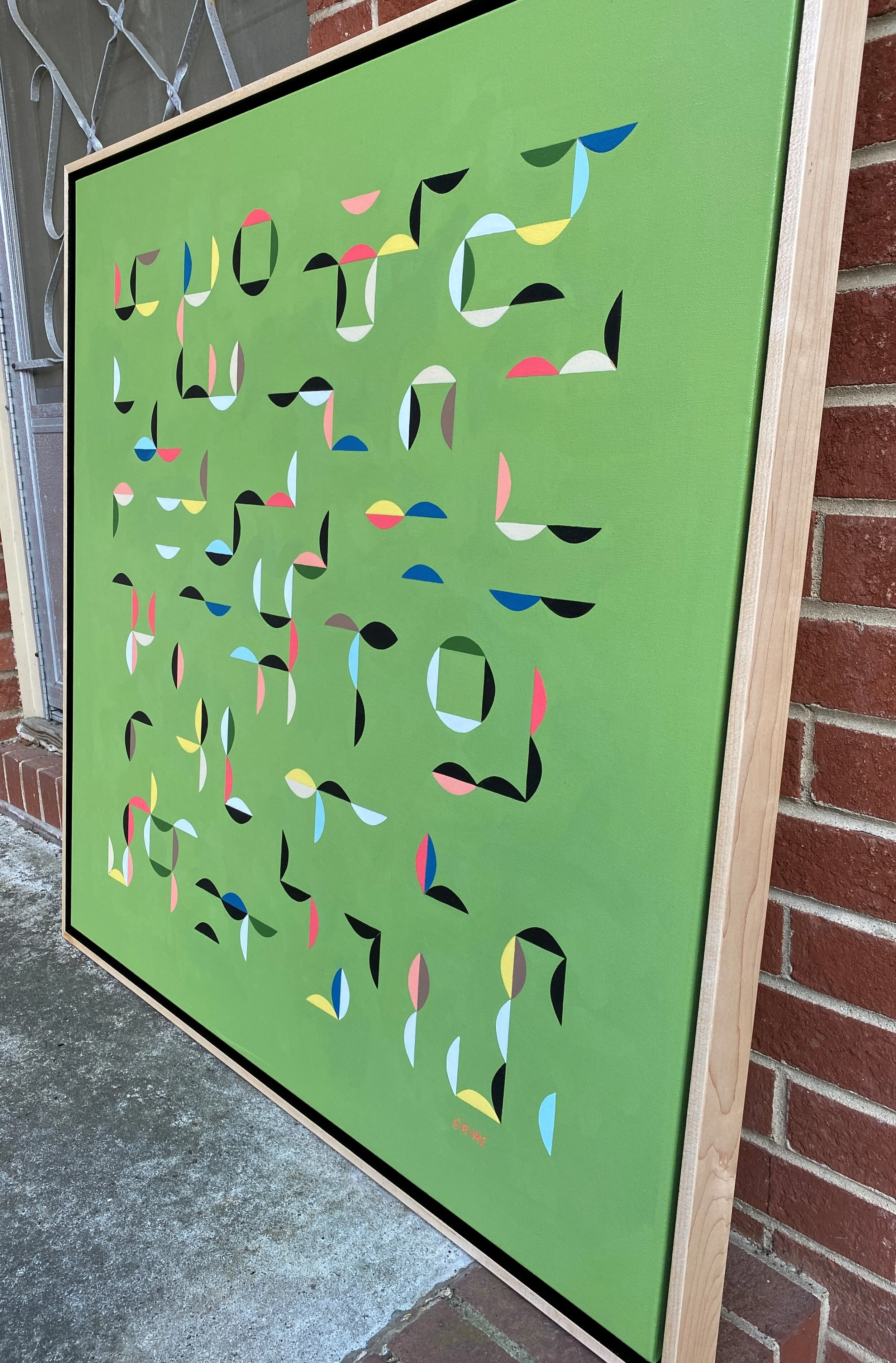 Scattered Semi-Circles on a Grid X detail 1.JPG