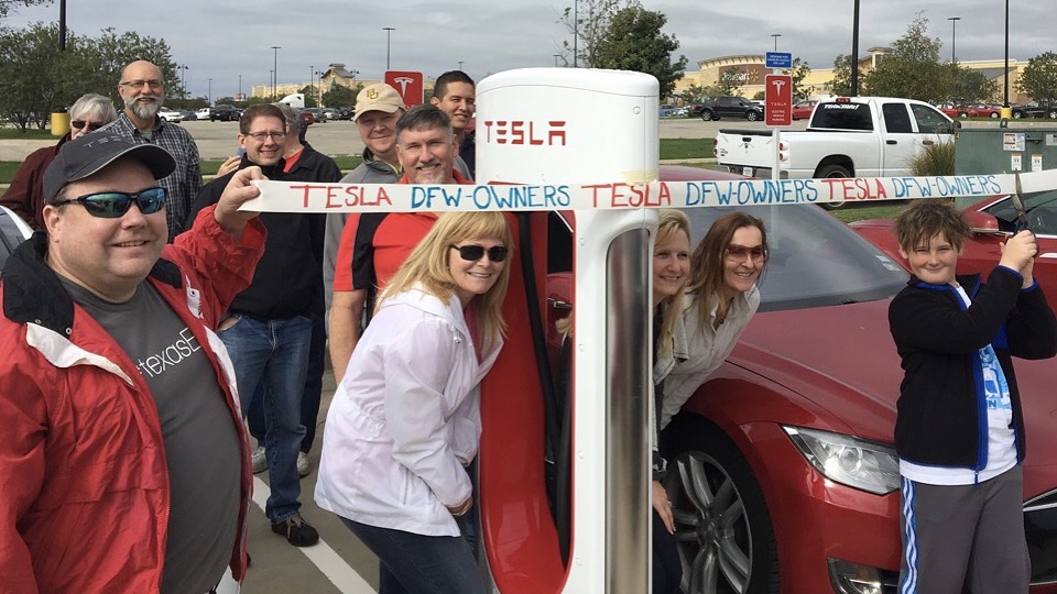 Original Denton Supercharger Ribbon Cutting