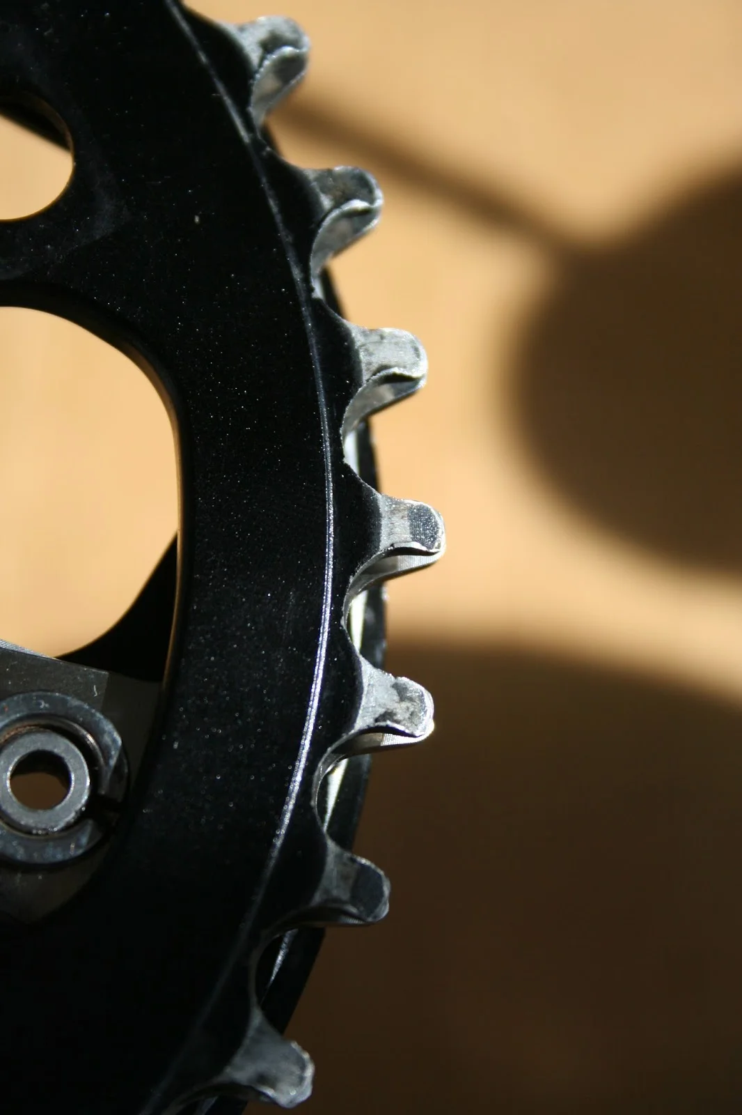 worn chainring