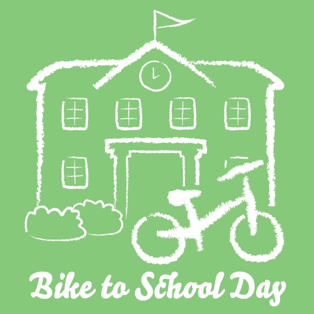 Happy #BiketoSchoolDay 🚲️🏫 Who rode in with their kids today?