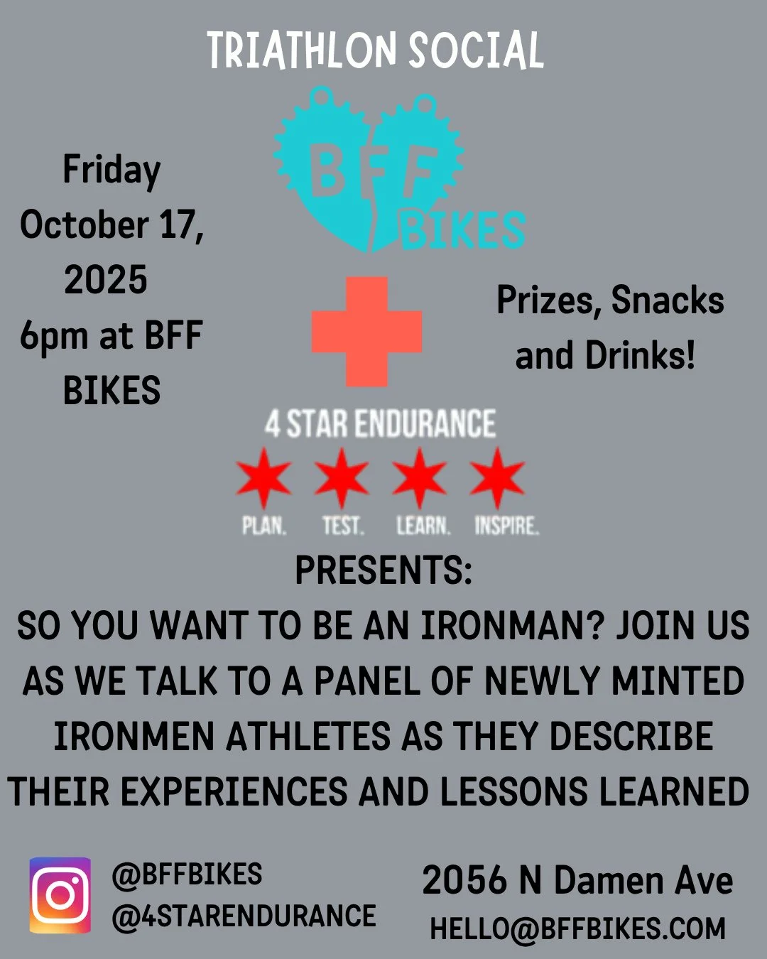 🏊&zwj;♀️🚴&zwj;♂️🏃&zwj;♀️ Real Talk from Real Ironmen &amp; Women!⁠
Join us for an Ironman Info Panel featuring newly minted triathletes sharing their firsthand experiences from 70.3 and 140.6 races. Hear what worked, what didn&rsquo;t, and the les