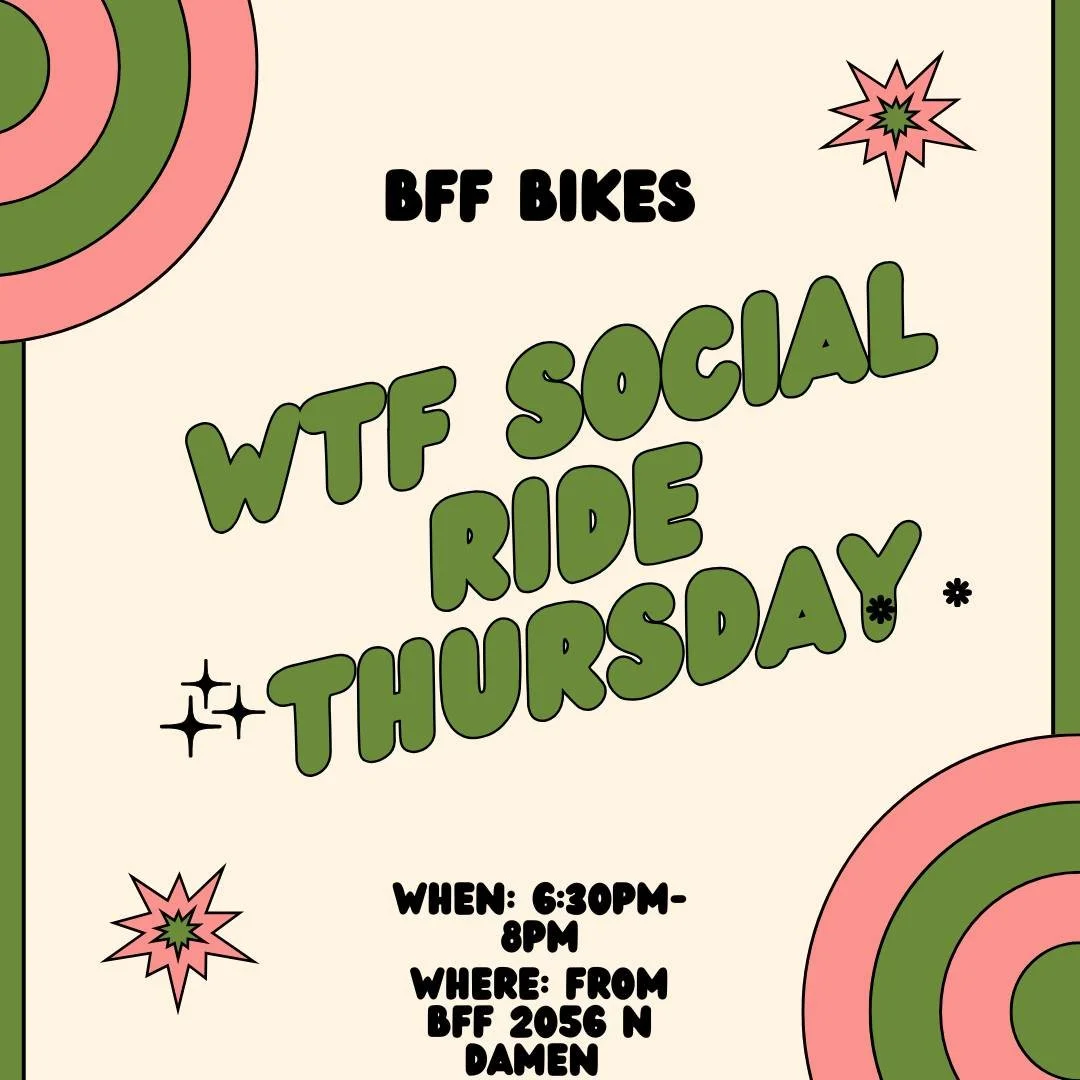 Don't forget one of our last WTF rides of the season!  If you have been putting it off now is the time.  You don't need to be fast this is always at a very chill and conversation pace.  Alice is always coming up with great rides!  Head to our calenda