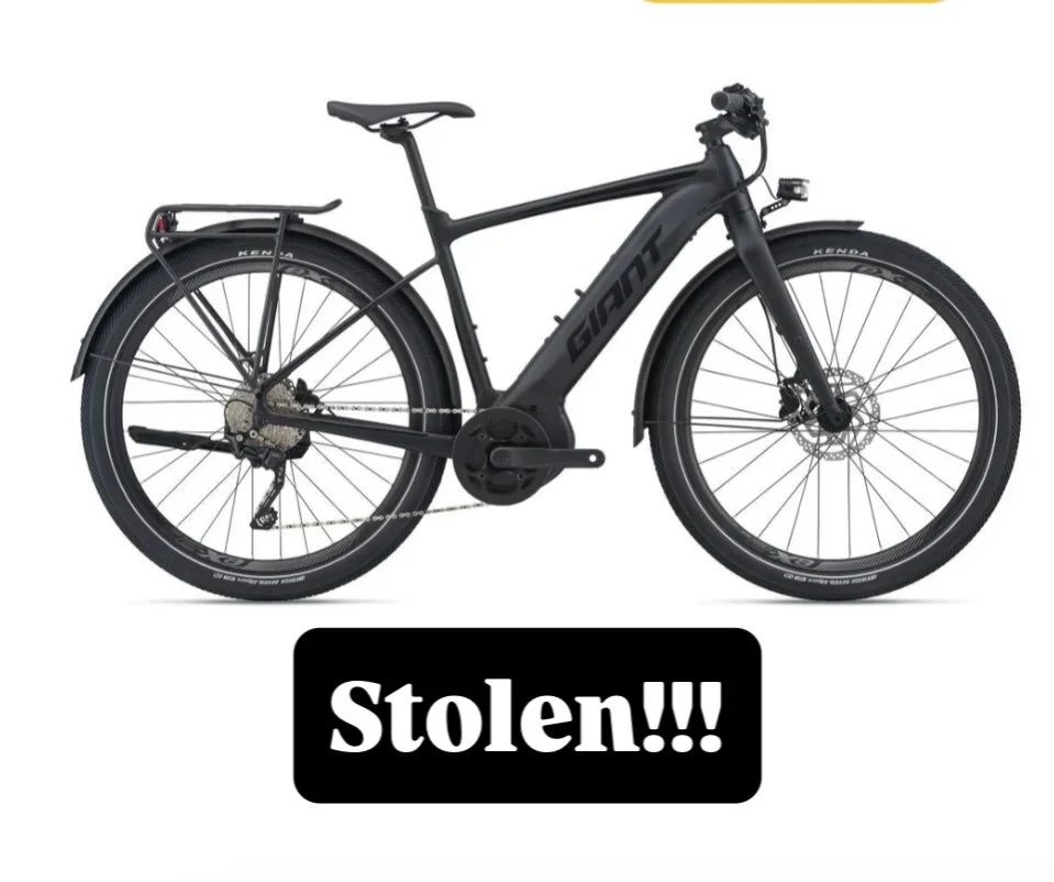My beloved @giantbicyclesusa fastroad e-bike was stolen twice yesterday.  It got stolen outside of northwestern hospital at around 4:30 pm.  I found it using the tracker - cable locked to a fence at the rock n roll McDonald&rsquo;s . While I was wait