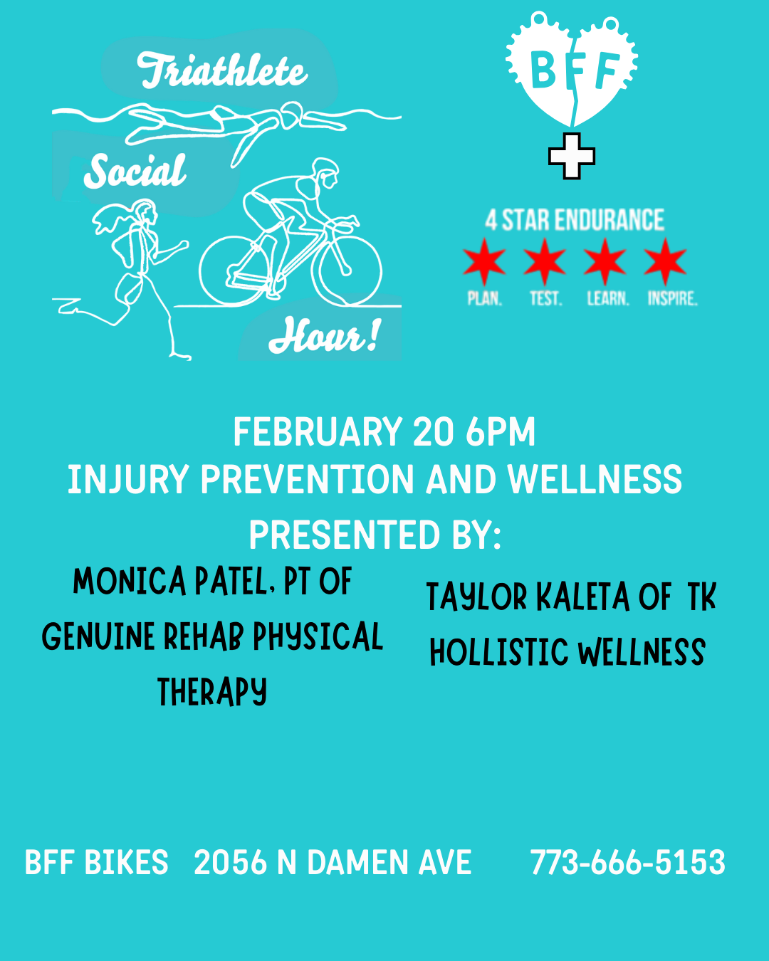 Triathlon Social #2 - Injury Prevention and Wellness while training