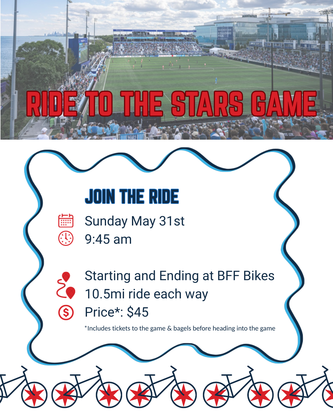 Ride to the Red Stars Game with your BFF's