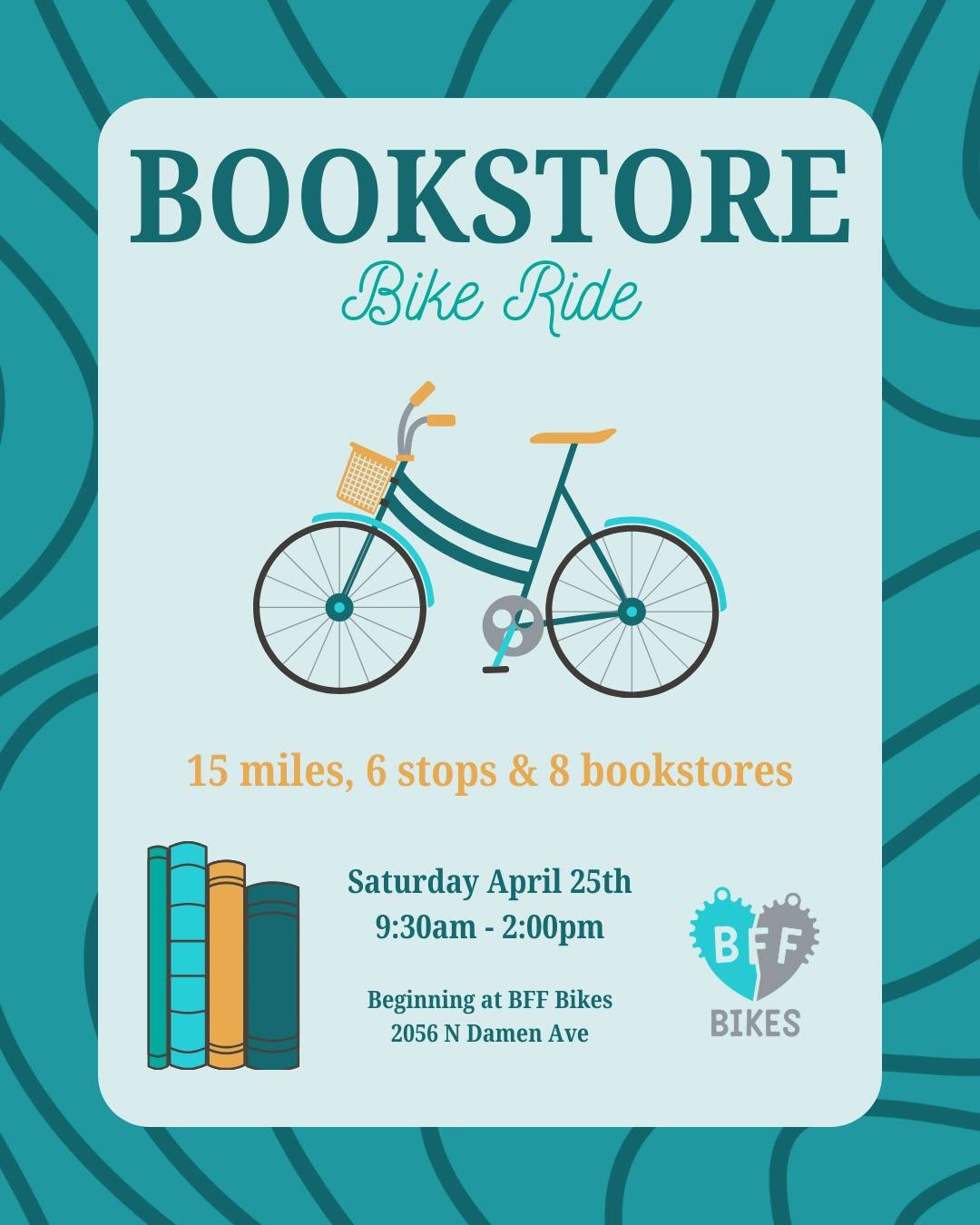 In celebration of national independent bookstore day! 

If you hit 10 books stores then you can get 10% off all the participating books stores for the rest of the year. 📚

Please come ready to support at least one of the bookstores. we will be spend