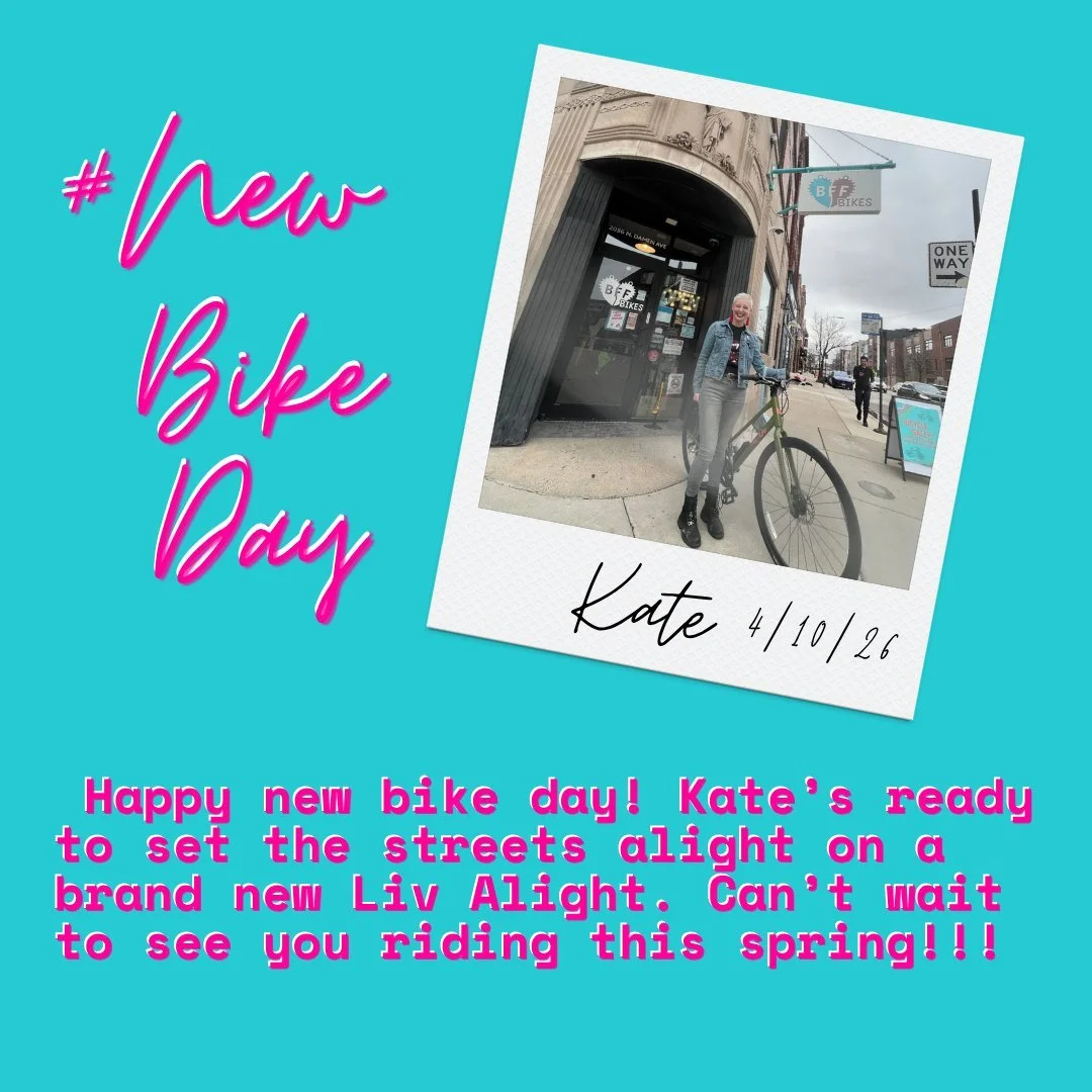 Happy new bike day!

 #shopsmallbusiness #newbikeday #ChicagoCycling #BikeCommunity