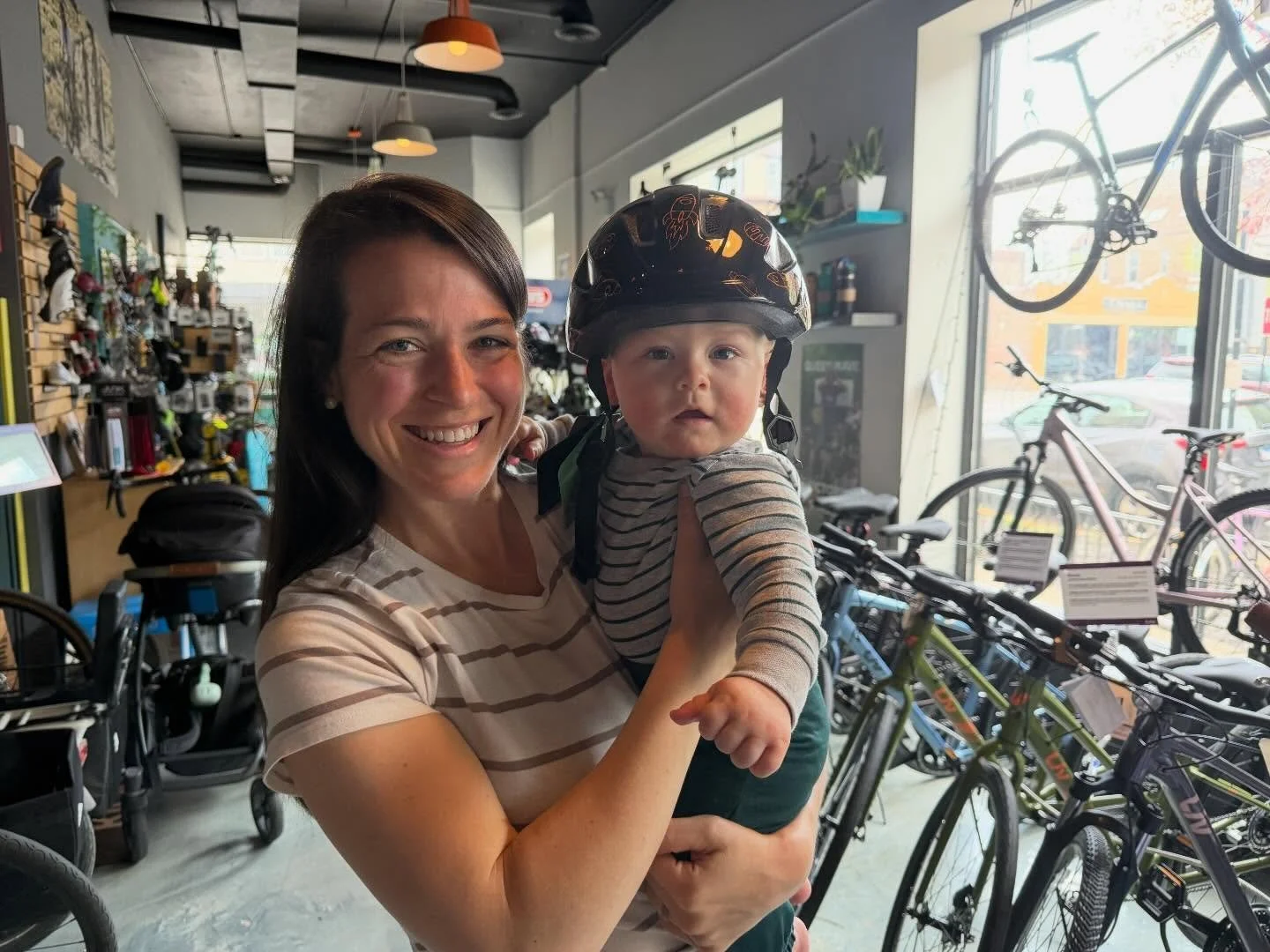 This is baby Leo.  Leo wants you to know that BFF is the best place to go for toddler helmets and to ring bells! Space ships was his design of choice!!!!

#startthemyoung #safetyfirst #shopsmall #buywhereyouride 

@lazersportna