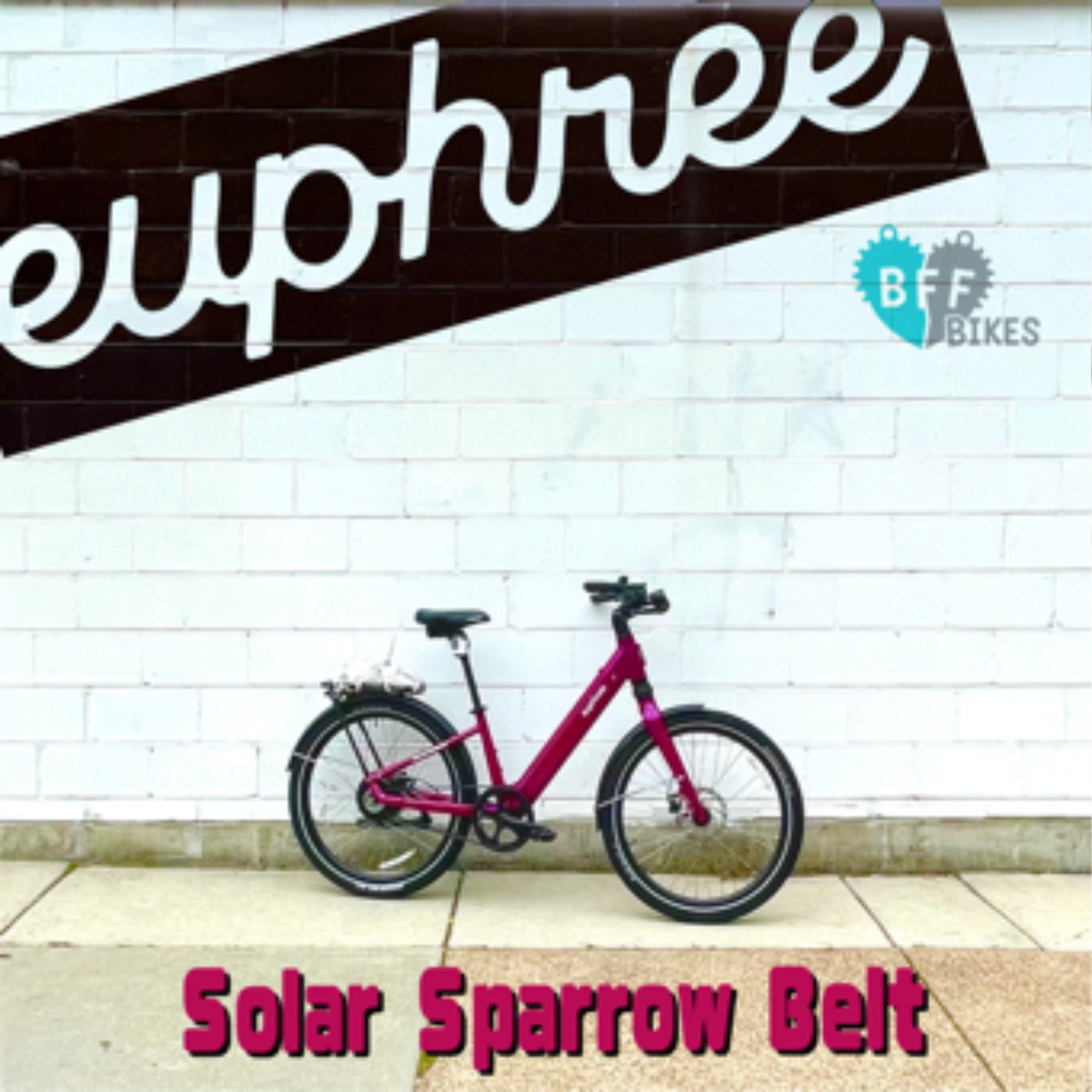 Introducing the Solar Sparrow Belt from Euphree. Now available at BFF Bikes!

Every detail of the Solar Sparrow is thoughtfully built for comfort, safety, and simplicity. Explore the features that make it one of the lightest, most rider-friendly ebik