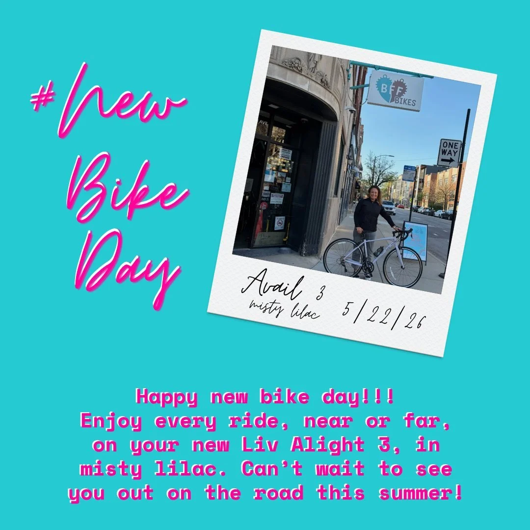Happy New Bike Day!

#newbikeday #ChicagoCycling #BikeCommunity #livbikes #bffbikes