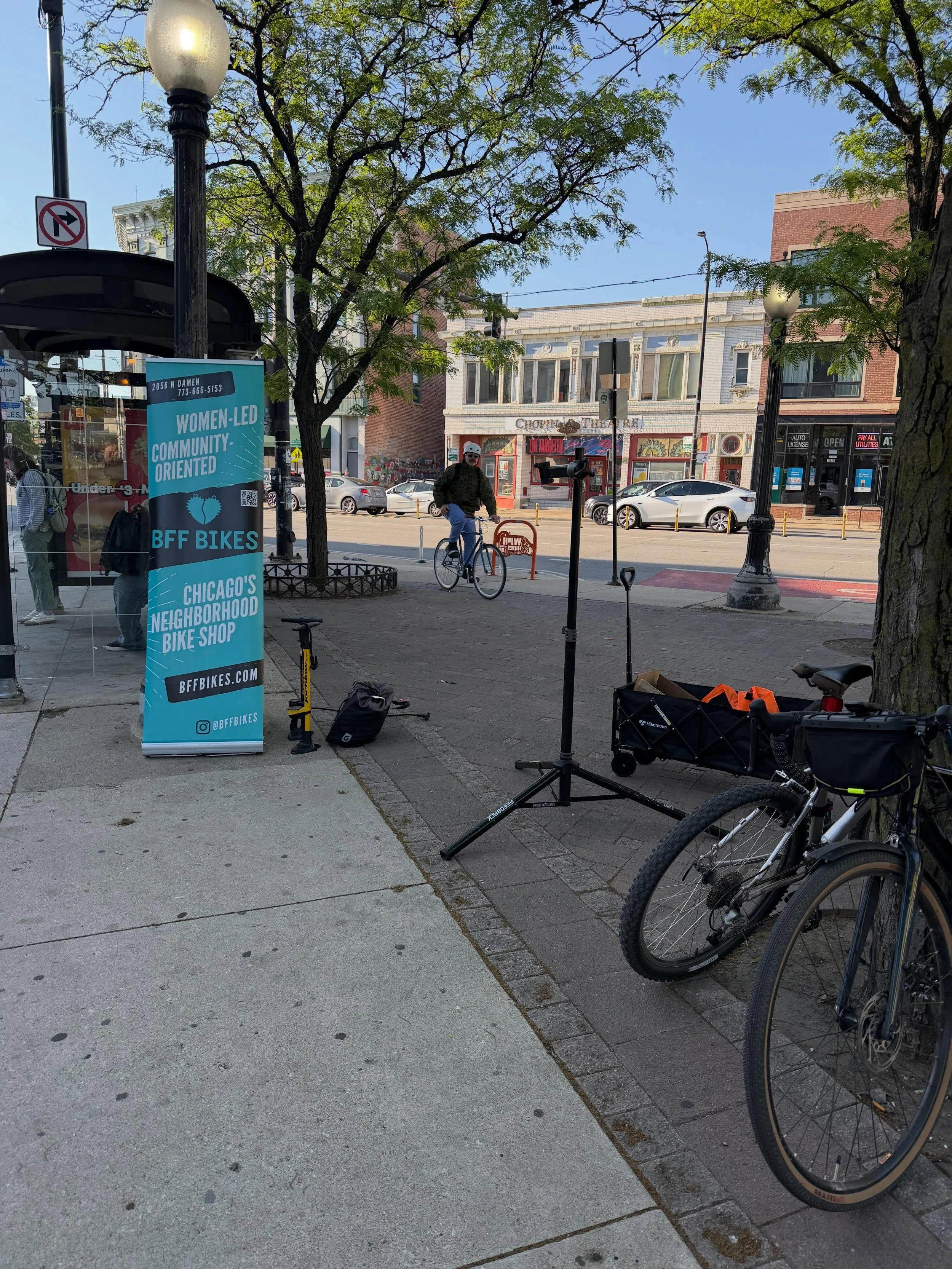 Visit us at the @activetransportationalliance  commuter station this morning at Ashland and Milwaukee!!!