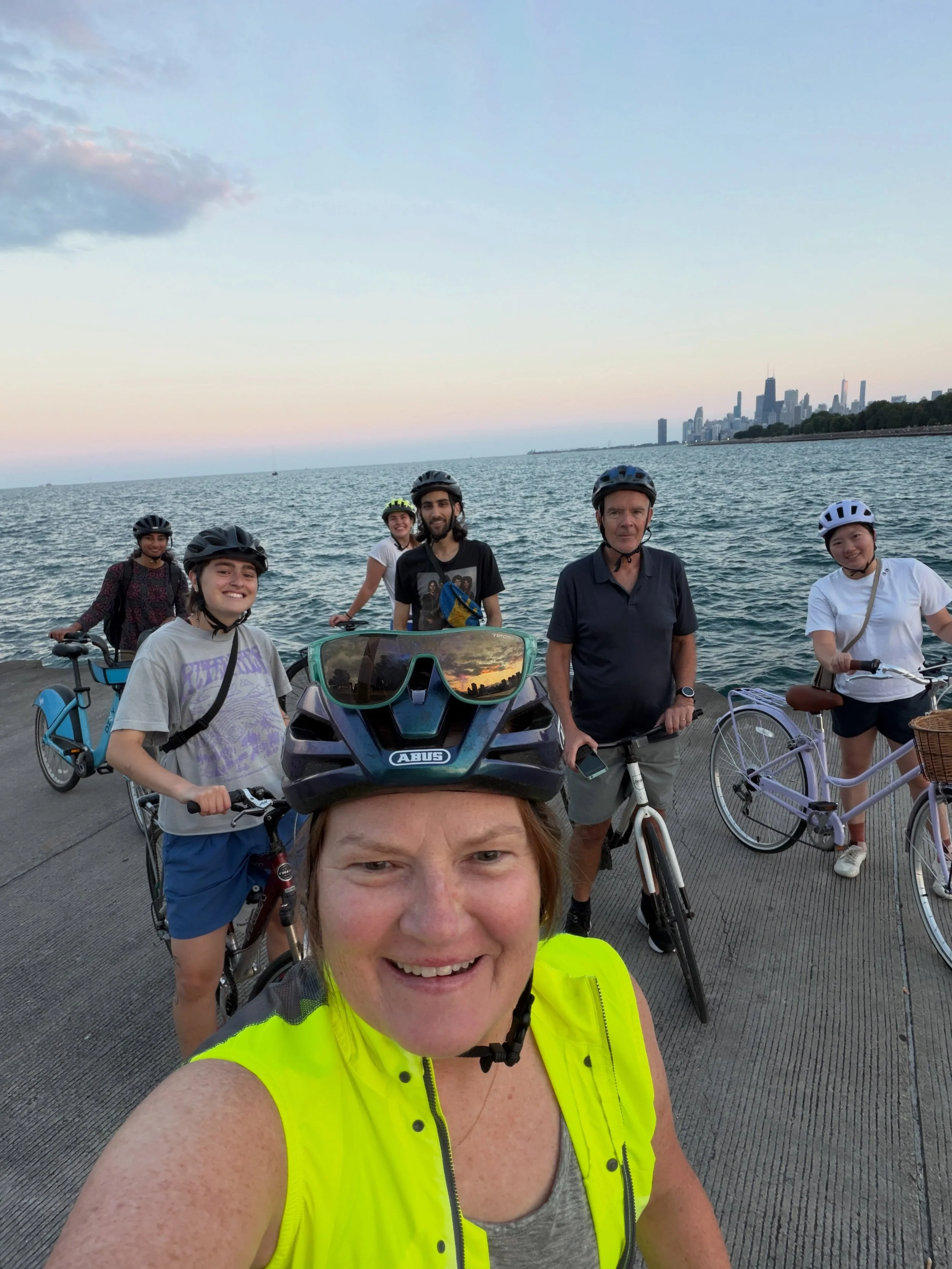 Great evening social ride!! Even got to see the blood moon for a bit!! So cool ! Great group!