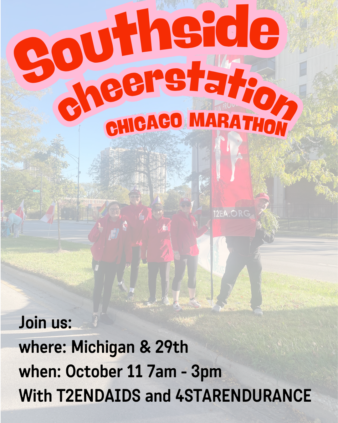 CHICAGO MARATHON - Southside cheer station!