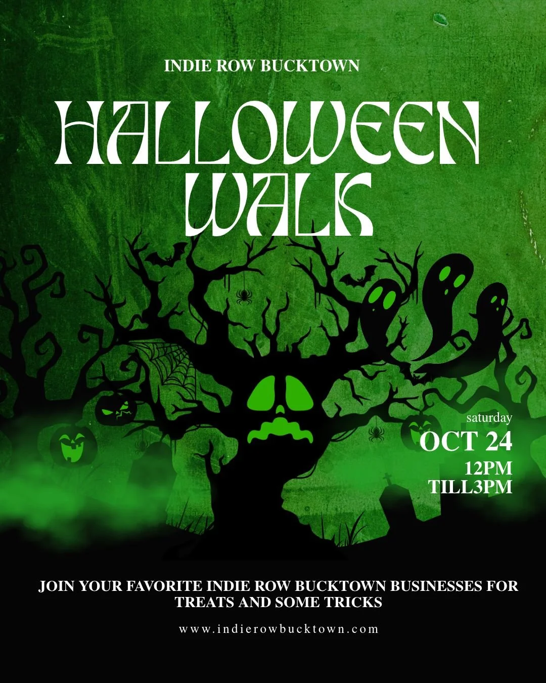 Join BFF Bikes as part of the Indie Row Bucktown Halloween Walk!
Saturday, October 24th 12-3pm.
There'll be plenty of tricks &amp; treats for all you spooky bike lovers >:)