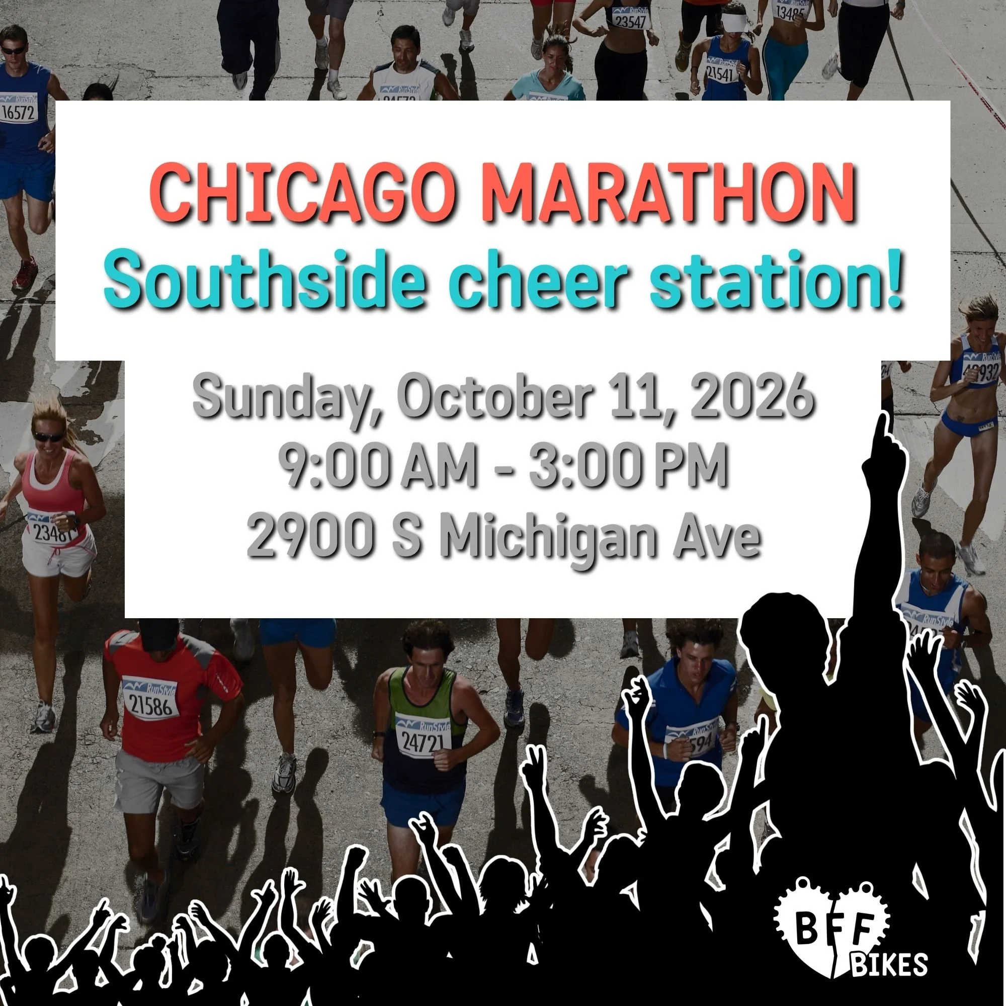 CHICAGO MARATHON - Southside cheer station!