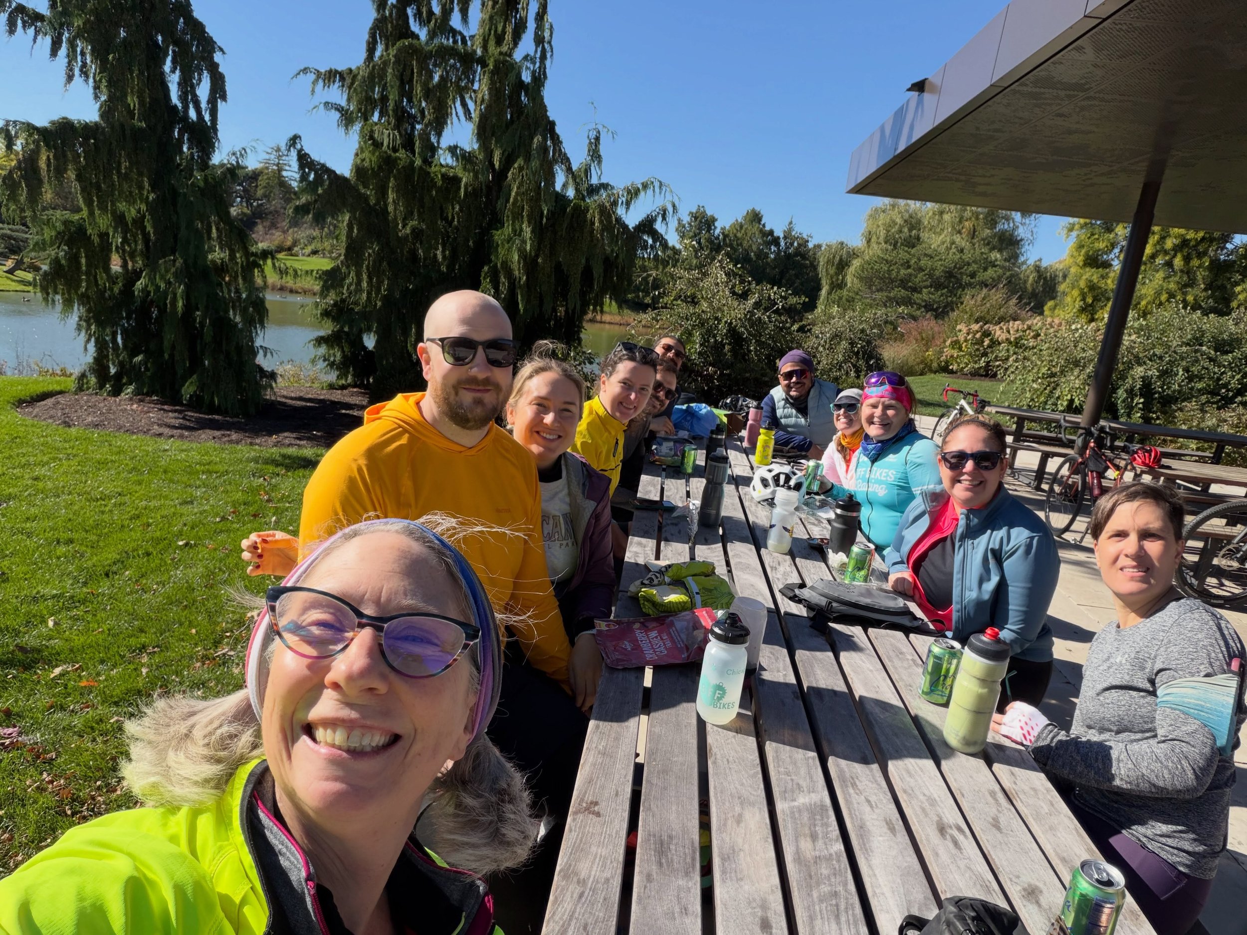 Wonderful ride out to the @chicagobotanic yesterday!!! Congrats to those who rode their longest ride this year!