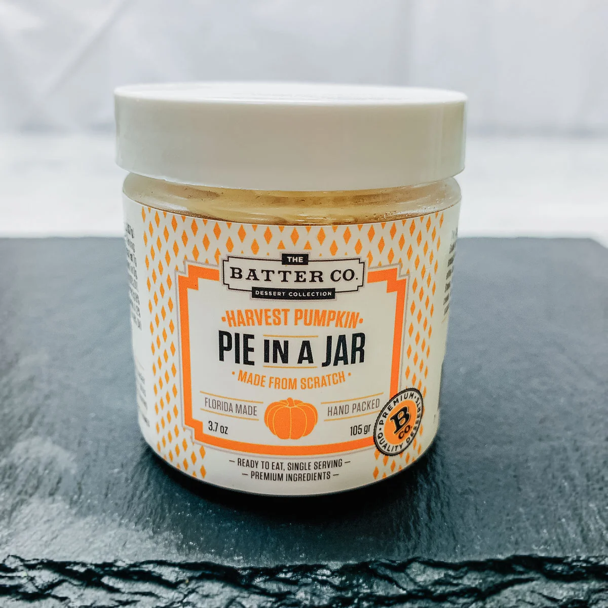 Retail Bakery Product - Pie in a Jar, 4 ounce, Harvest Pumpkin