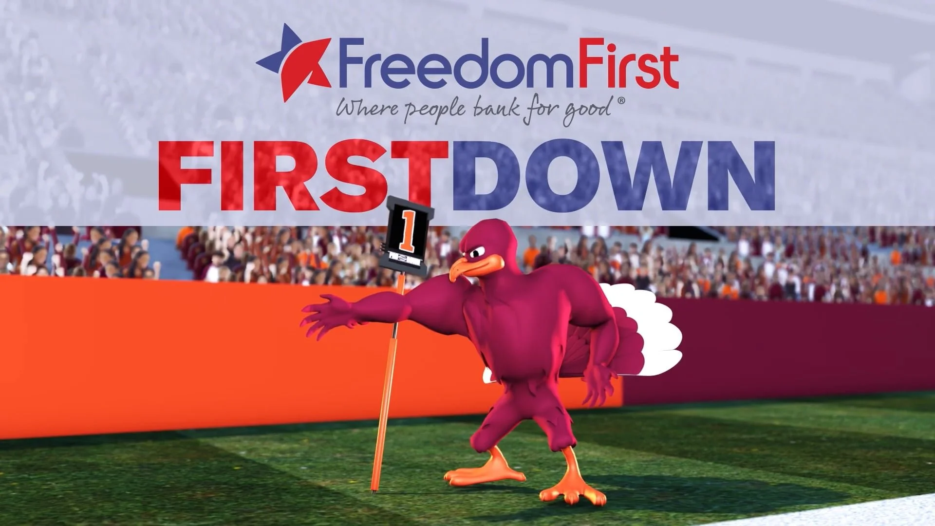 virginia tech football - first down