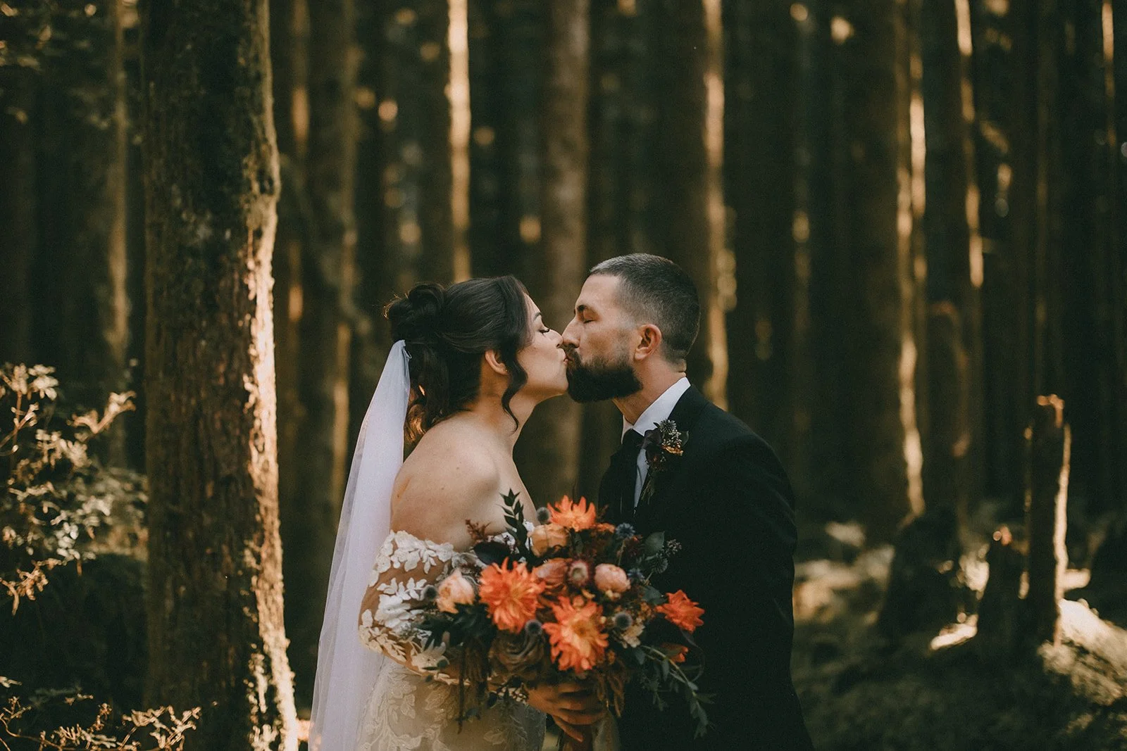 elopement in the forest near vancouver