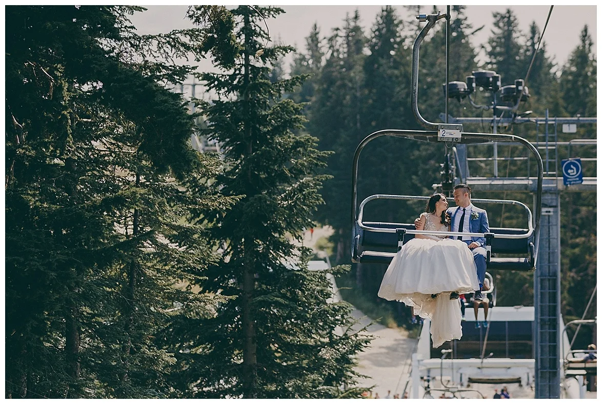 wedding photography at grouse mountain