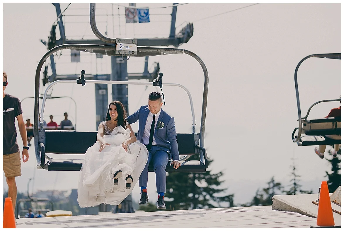 wedding photography at grouse mountain
