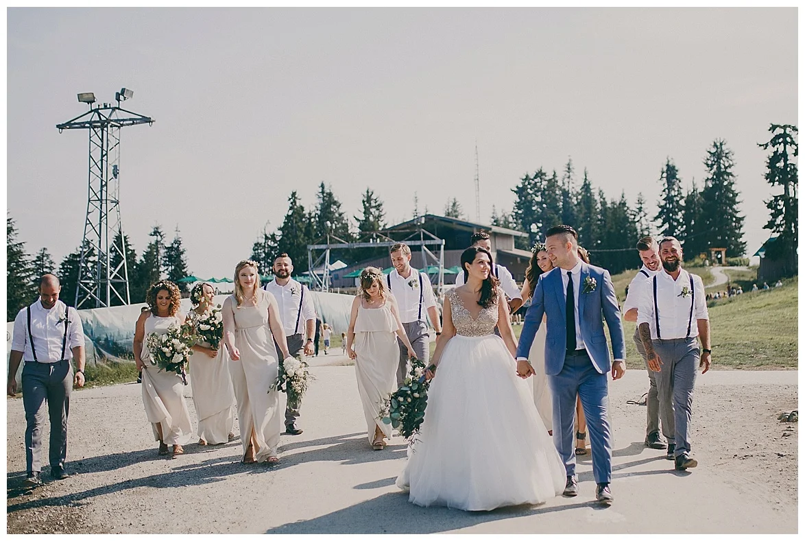wedding photography at grouse mountain