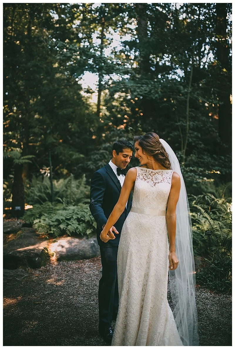 wedding at van dusen botanical garden