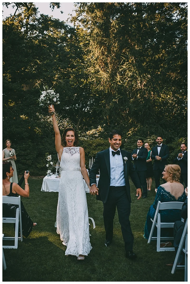 wedding at van dusen botanical garden